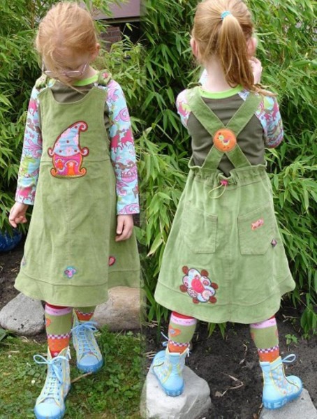 GESKE, Kinder-Trägerkleid, Schnittmuster