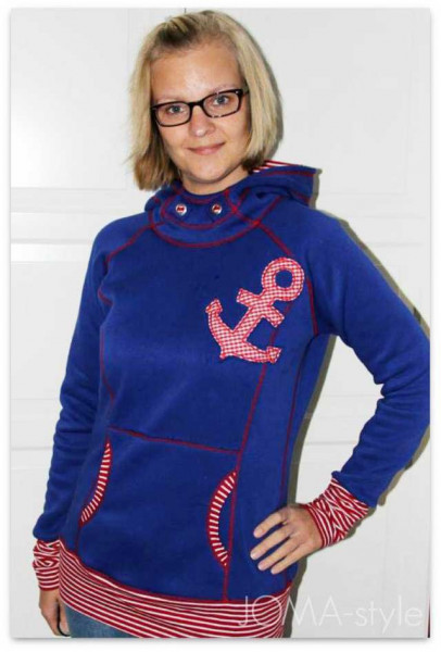 Lady Comet MiaLuna Nähanleitung Damenhoodie mit Video