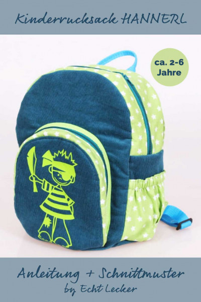 Kinderucksack nähen - eBook Schnittmuster Hannerl