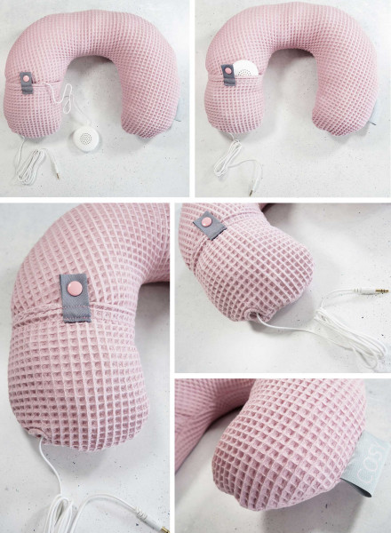 Musselin-Nackenhörnchen Schnittmuster mit integrierter Tasche und Kabelöffnung