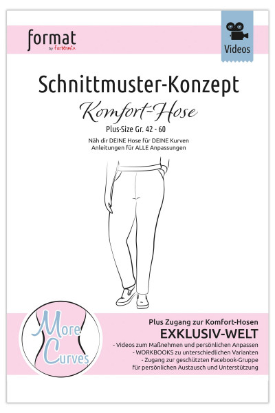 Plus-Size-Schnittmuster-Konzept Komforthose