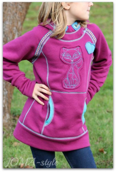 Comet, Hoodie Schnittmuster, MiaLuna