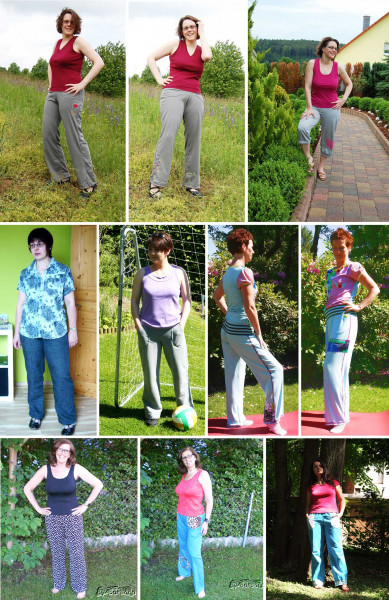 HELGOLAND, Damen Freizeithose Jogginghose, Schnittmuster