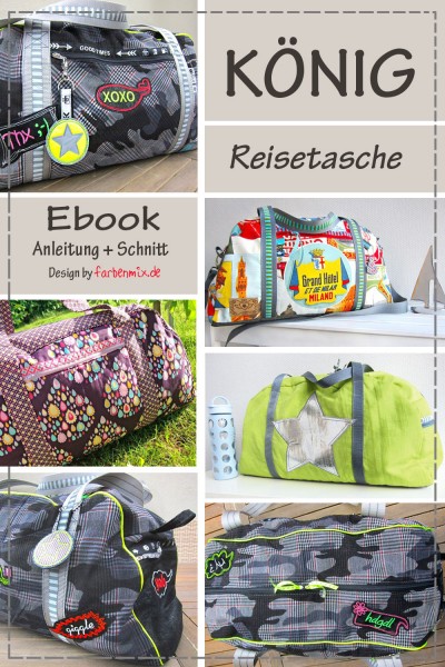 PDF Schnittmuster Reisetasche König vom Taschenspieler 1