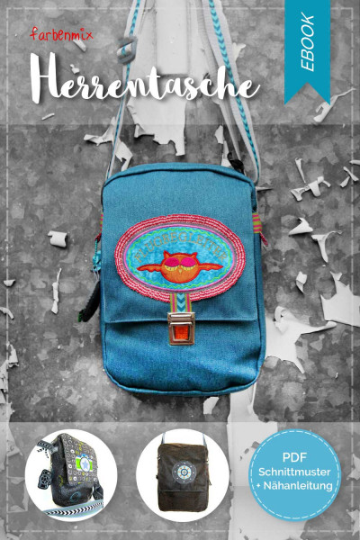 Schnittmuster kleine Umängetasche schlichtes, eckiges Design