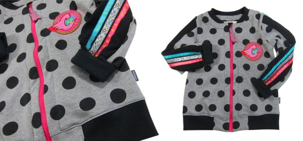 Sweatjacke für Kinder nähen mit Videoanleitung