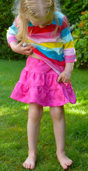 Jerseyrock nähen mit Anleitung