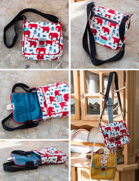 Crossbody Bag "Käthe", Kleine Umhängetasche, Ebook PDF-Schnittmuster