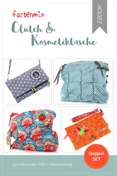 Doppel-Ebook-Set mit Clutch und Kosmetiktasche