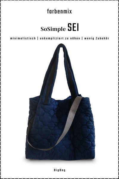 PDF Schnittmuster große Shopping BigBag SEI SoSimple Taschenkollektion farbenmix