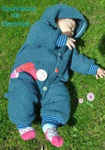 Kuschelanzug, Klimperklein, Papierschnittmuster