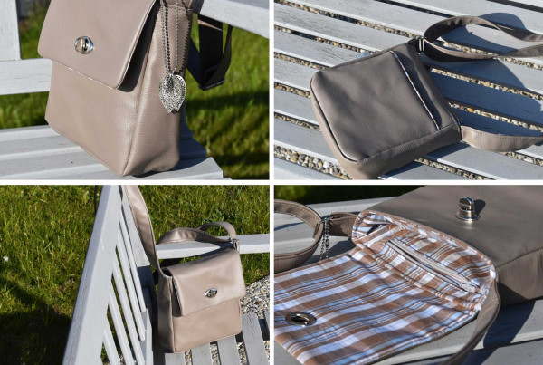 Crossbody Bag "Käthe", Kleine Umhängetasche, Ebook PDF-Schnittmuster