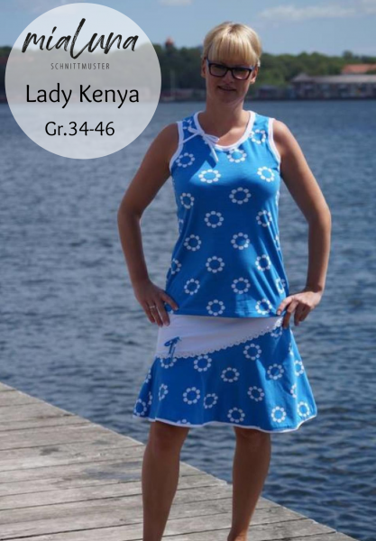 Lady Kenya, Damen-Jerseyrock, Schnittmuster