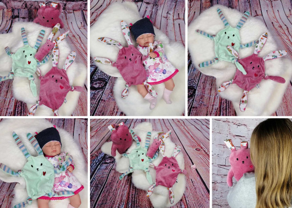 HerzHasi, 3 in 1 Ebook, Schmusetuch, Greifling, Stofftier