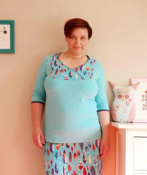 Lady Carolyn, Damenshirt mit Einsatz, Schnittmuster