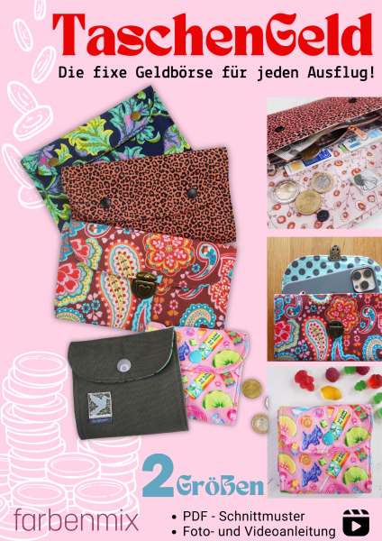 TaschenGeld, Geldbörse für jeden Ausflug, zwei Größen, Ebook